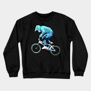 bmx racing action Crewneck Sweatshirt